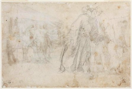 Murillo - Studies for the Figures of Saint Francis Solano and San Salvador (verso), 20.811