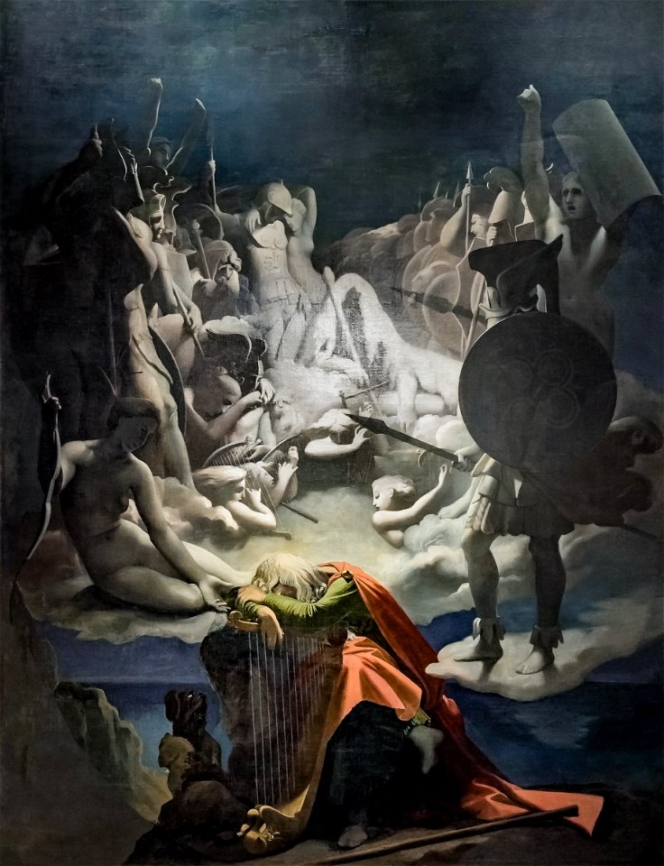 Musée Ingres-Bourdelle - Le songe d'Ossian, 1813 - Ingres - Joconde06070001439
