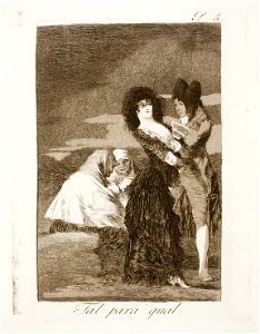 Museo del Prado - Goya - Caprichos - No. 05 - Tal para qual