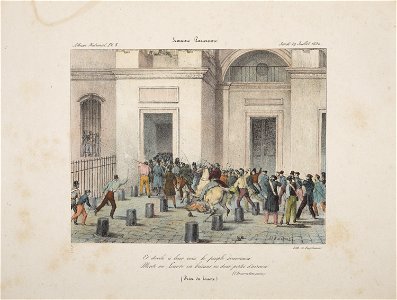 Musée du Louvre - Prise du Louvre. Jeudi 29 juillet 1830 (jlpw16 0139)