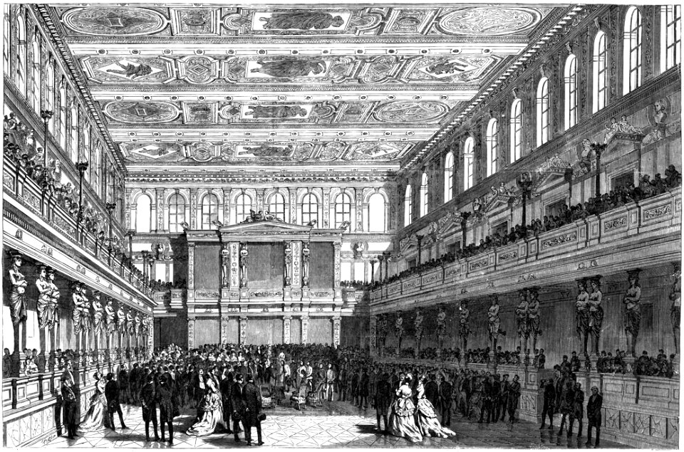 Musikvereinsgebäude Wien, Schlusssteinlegung am 1. März 1870 Vinzenz Katzler (1823–1882)
