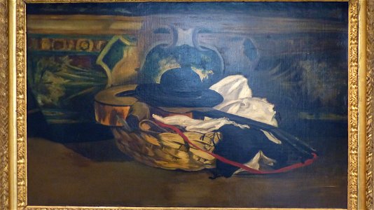 Musée Calvet Manet Edouard Guitare & chapeau 1862