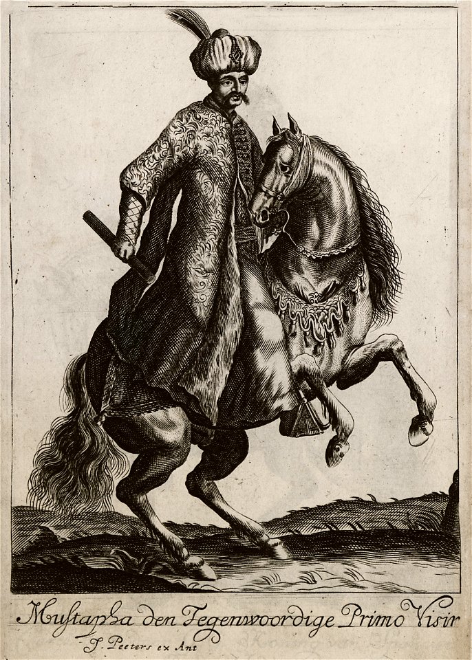 Mustapha den Tagenwoordige Primo Visir - Peeters Jacob - 1686