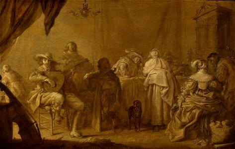 Musicerend gezelschap Rijksmuseum SK-A-1769