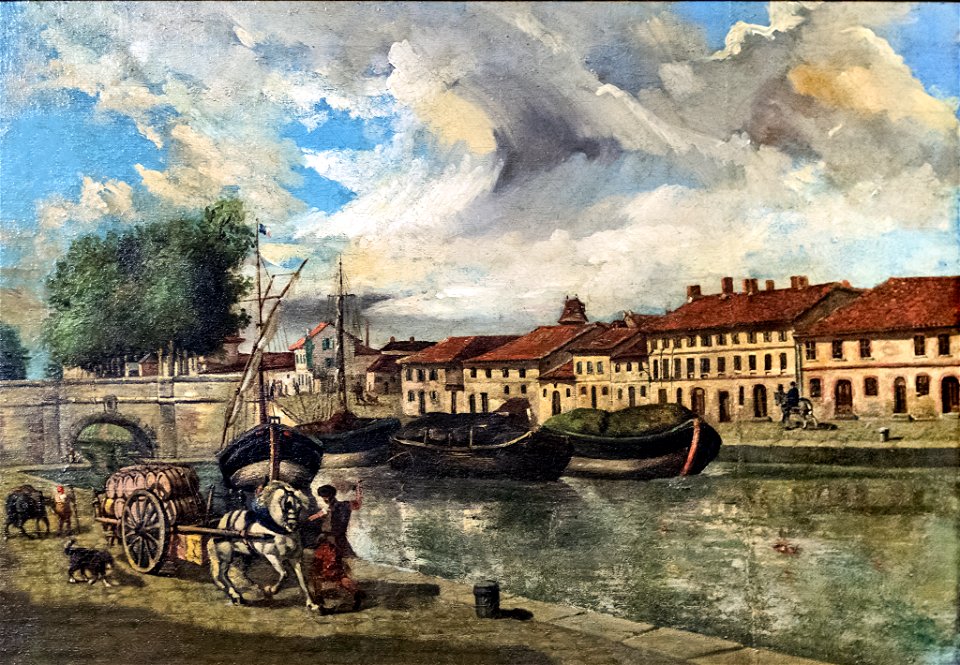 Musée du vieux Toulouse - Le port Saint-Sauveur et le canal du Midi Inv.80 1389