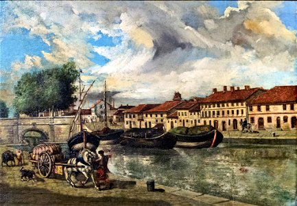 Musée du vieux Toulouse - Le port Saint-Sauveur et le canal du Midi Inv.80 1389