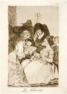 Museo del Prado - Goya - Caprichos - No. 57 - La filiacion