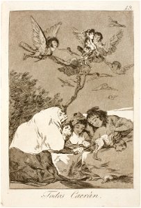Museo del Prado - Goya - Caprichos - No. 19 - Todos Caerán