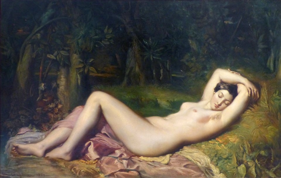 Musée Calvet Chassériau Théodore Baigneuse endormie 1850