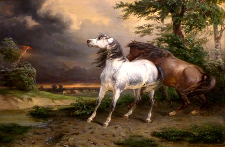 Musée Calvet Vernet Carle Chevaux & orage 1800