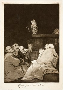 Museo del Prado - Goya - Caprichos - No. 53 - Que pico de Oro!