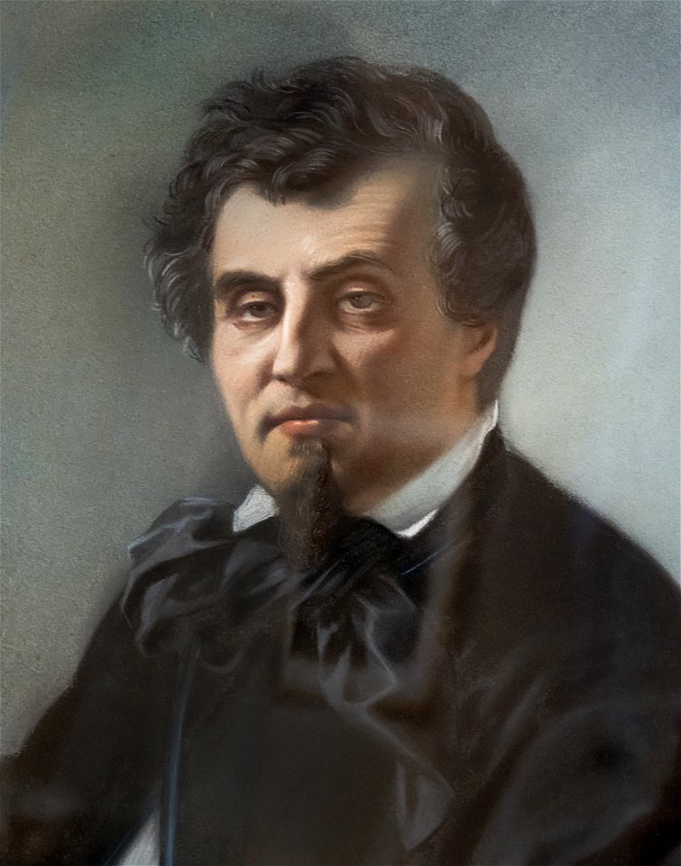Musée du Vieux-Toulouse - Portait de Joseph Latour - Gabriel Durand - 1856 - Pastel sur Papier Inv.T1948