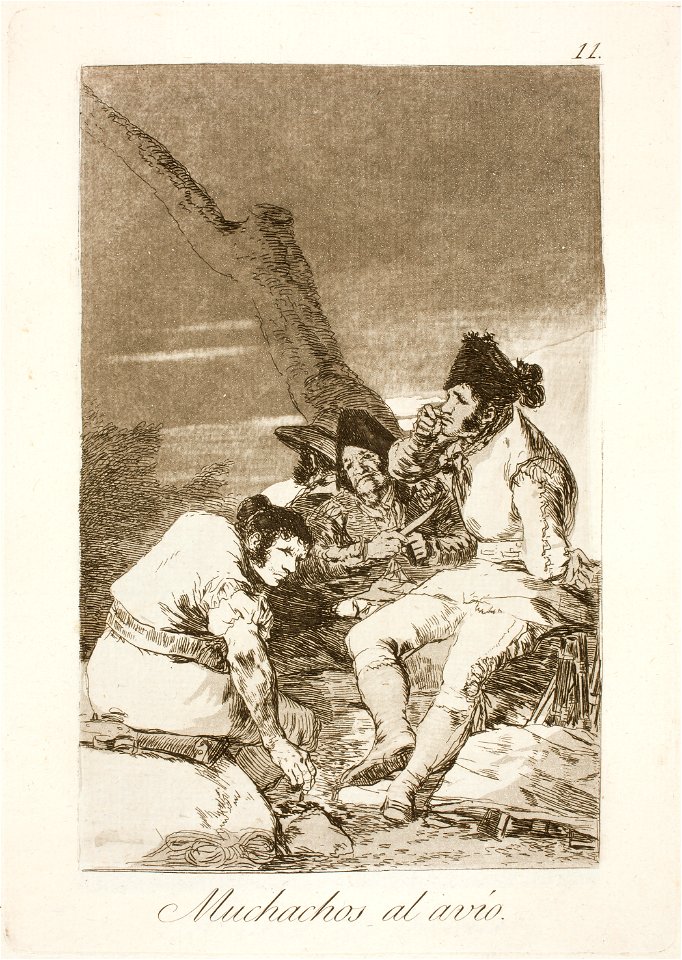 Museo del Prado - Goya - Caprichos - No. 11 - Muchachos al avío