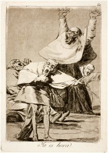 Museo del Prado - Goya - Caprichos - No. 80 - Ya es hora