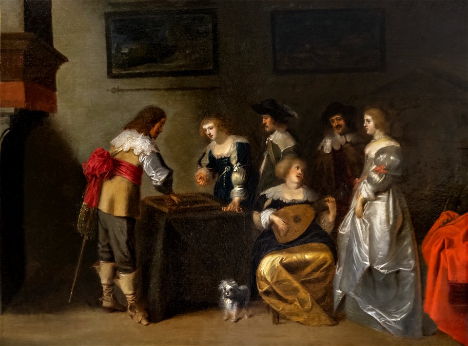 Musée Ingres-Bourdelle - Joueurs de tric-trac - Christoffel Jacobsz van der Laemen - Joconde06070000144