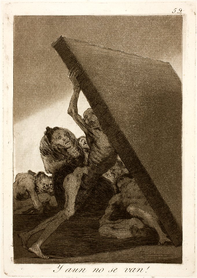 Museo del Prado - Goya - Caprichos - No. 59 - Y aun no se van!