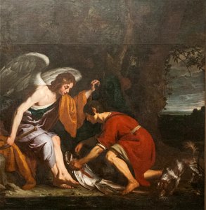 Gaspar De Crayer - Tobias and the Angel. Free illustration for personal and commercial use.