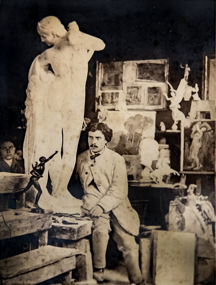 Musée du Vieux Toulouse - L'atelier d'Alexandre Falguière, photographie anonyme de 1865