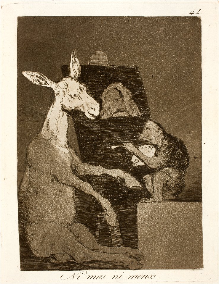 Museo del Prado - Goya - Caprichos - No. 41 - Ni mas ni menos