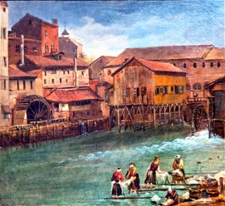 Musée du Vieux Toulouse - La Garonnette et les moulins du Château Narbonnais - Inv 80.1398