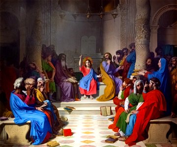 Musée Ingres-Bourdelle - Jésus parmi les docteurs - Ingres - Joconde06070001450