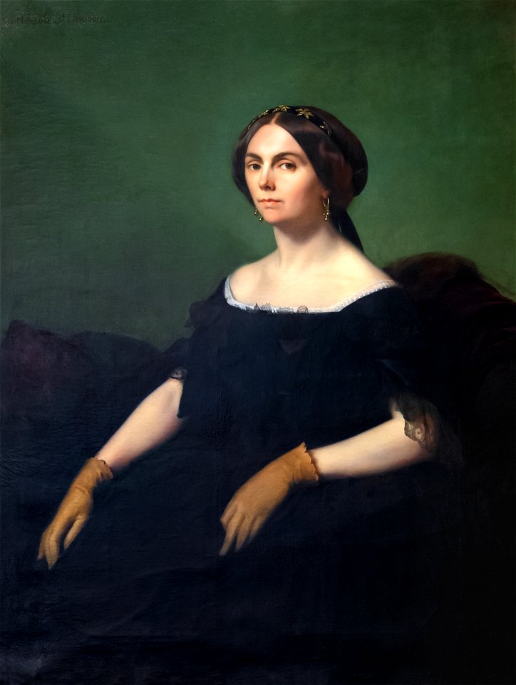Musée Ingres-Bourdelle - Portrait de la comtesse de Goyon, 1853 - Hippolyte Flandrin - Joconde06070001772