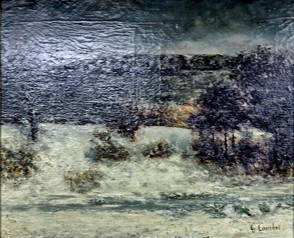 Musée Courbet, paysage de neige de G. Courbet