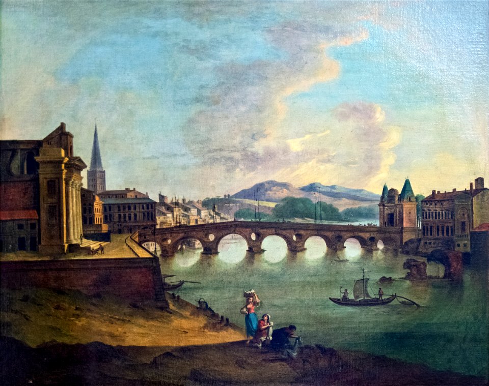 Musée du Vieux Toulouse - Le pont Neuf à Toulouse - Pierre-Joseph Wallaert Inv 43.5.1
