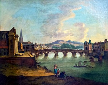 Musée du Vieux Toulouse - Le pont Neuf à Toulouse - Pierre-Joseph Wallaert Inv 43.5.1
