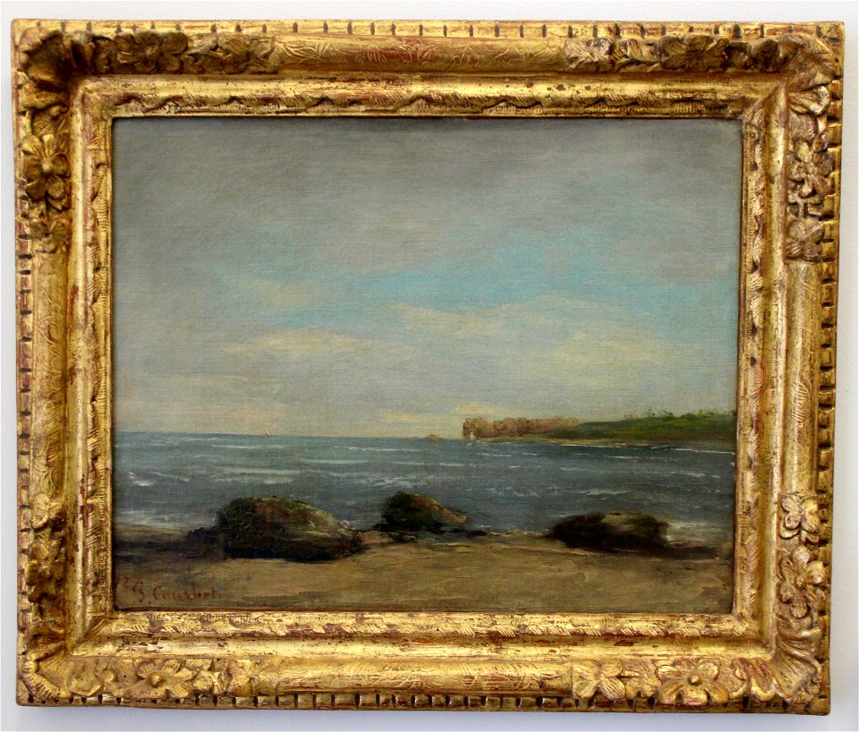 Musée Courbet Plage d'Etretat 1872