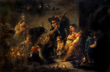 Musée Ingres-Bourdelle - Famille de paysans dans un intérieur - Jacques Gamelin - Joconde06070000120