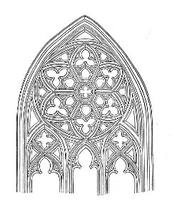 MZK 001 Nr 08 Die gothische Kirche Maria am Gestade in Wien - Fig 08 Fenstertravée an der Südseite des Chores Detail