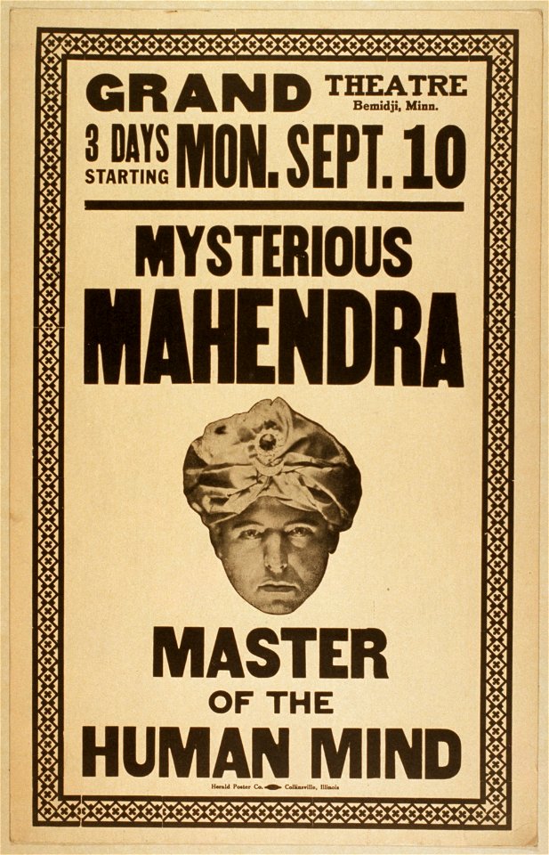 Mysterious Mahendra master of the human mind. LCCN2014635612