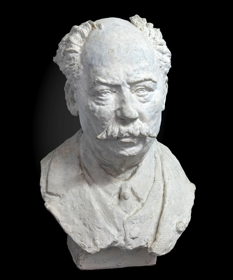 Musée du Vieux Toulouse - Buste de Marius Cazeneuve - E. Lupis 1911 - Plâtre modelé Inv.80.1441