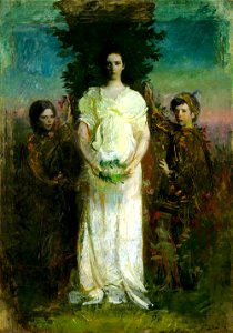 My Children (Mary, Gerald, and Gladys Thayer) 1897 Abbott Thayer