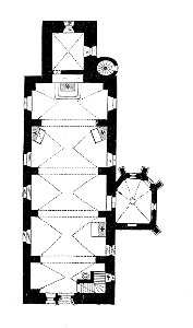 MZK 001 Nr 08 Kirchliche Baudenkmale des Mittelalters in Völkermarkt - Fig 01 Kirche St. Ruprecht - Grundriss