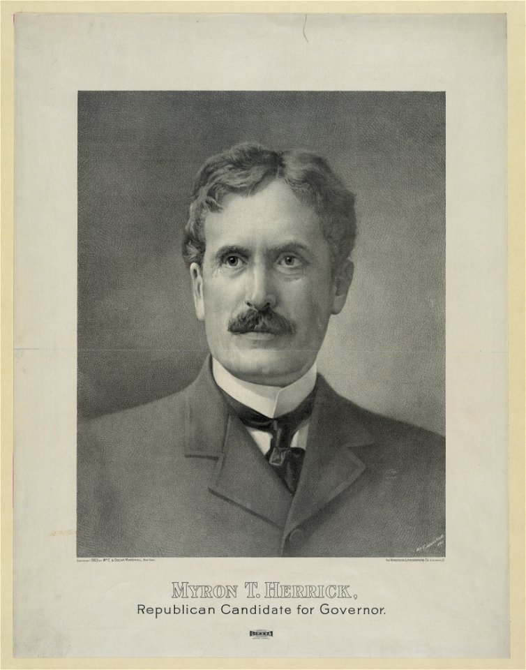 Myron T. Herrick, Republican candidate for governor - Wm. E. Marshall del. LCCN2006677671