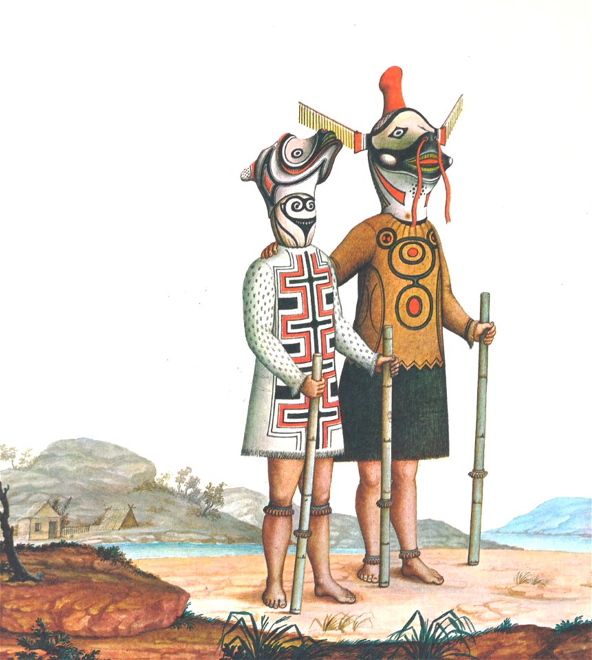 Máscaras de dança dos índios Tucuna