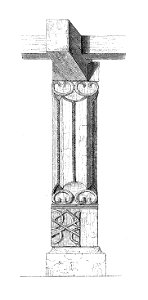 MZK 002 Nr 07 Kath. Filialkirche St. Nikolauskirche - Fig. 05 Holzpfeiler im Vorhaus