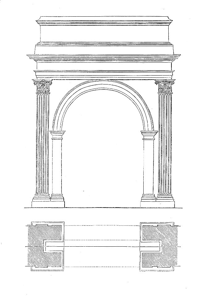 MZK 001 Nr 09 Der Richardsbogen in Triest - Fig 01 Auf- und Grundriss