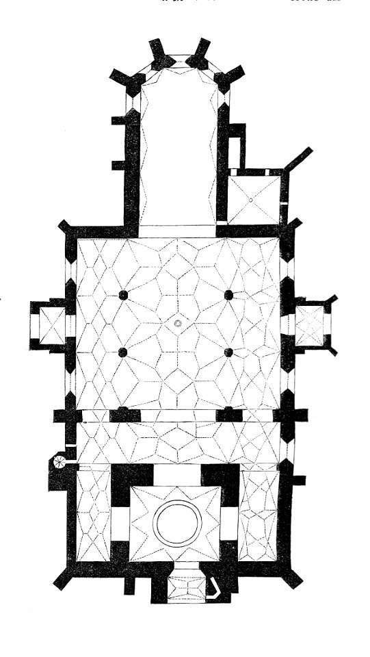 MZK 001 Nr 09 Die Schässburger Bergkirche in Siebenbürgen - Fig. 01 Grundriss