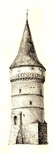 MZK 002 Nr 12 Das Florianitor in Krakau - Fig. 09 zweiter Turm - links