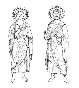 MZK 001 Nr 09 Die alten Wandgemälde in der Giselacapelle zu Veszprim - Fig. 2 Aposteldarstellungen