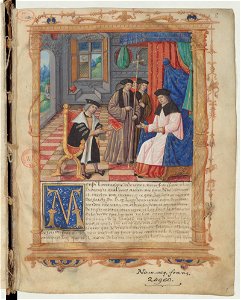 Mémoires de Philippe de Commyne - BNF NAF20960 f2r (dédicace)