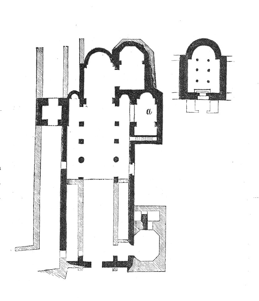 MZK 001 Nr 10 Charakteristik der Baudenkmale Böhmens - Fig. 03 Grundriss St. Georgskirche - Prag-Hradschin