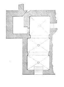 MZK 001 Nr 09 Die alten Wandgemälde in der Giselacapelle zu Veszprim - Fig. 1 Kapellengrundriss