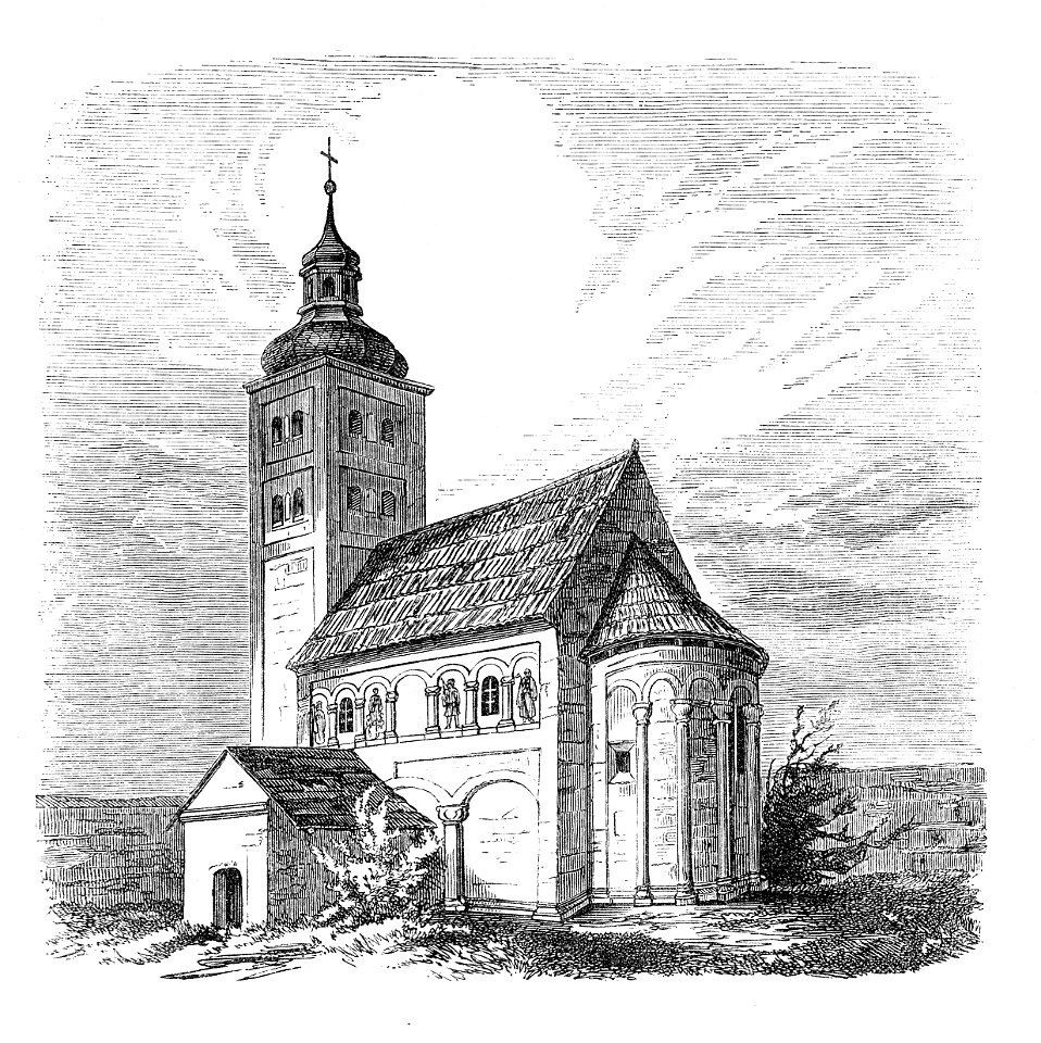 MZK 002 Nr 05Die romanische Kirche St. Jakob in Böhmen - Fig. 01 Kirchenansicht