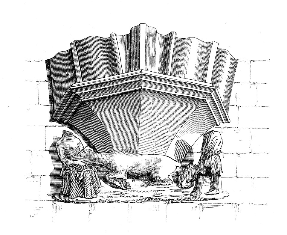 MZK 01 1856 Klosterkirche Neuberg - Konsole Einhorn