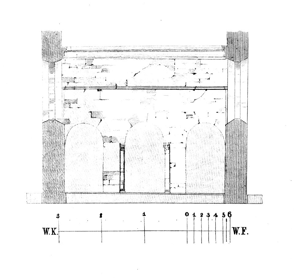 MZK 001 Nr 11 Die St. Gertrudskirche zu Klosterneuburg - Tafel Fig. c Choransicht Innenraum