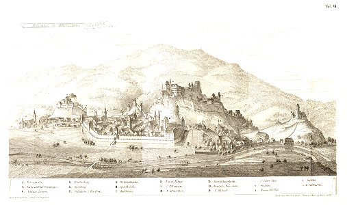 MZK 008 06 Baudenkmale der Stadt Friesach Tafel VI Friesach Gesamtplan - Essenwein
